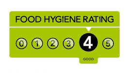 4 out of 5 hygiene rating